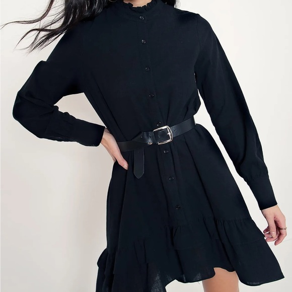 Blackmilk THE THRILL OF FRILL SHIRT DRESS - LIMITED - Picture 4 of 9